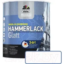 Эмаль Dufa Hammerlack на ржавчину гладкая RAL9010 (750мл, белый)