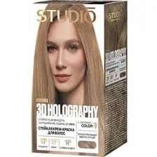 Крем-краска для волос Studio Professional 3D Holography 7.07 (50мл, натуральный светло-русый)