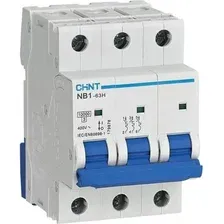 Выключатель автоматический Chint NB1-63H 3P 13A 10кА C (R) 179867