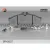 Комплект тормозных колодок, дисковый тормоз FENOX BP43027