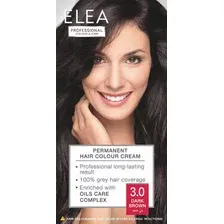 Крем-краска для волос ELEA Professional Color & Carel тон 3.0 Темный шатен