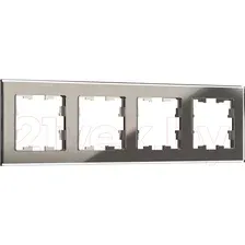 Рамка для выключателей и розеток IEK Brite BR-M42-G-K30 (дымчатый)