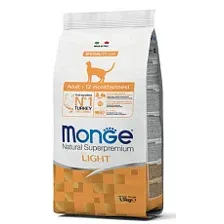 Корм Monge Cat Adult Light (Индейка) для кошек 1,5 кг
