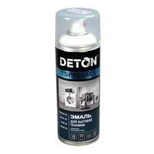 Эмаль алкидная DETON SPECIAL для бытовой техники белая 0,52л аэрозоль