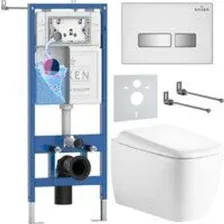 Инсталляция с унитазом подвесным Roxen StounFix Dual Fresh 968524