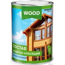 Пропитка Farbitex Profi Wood Состав защитно-красящий быстросохнущий 2.7 л (калужница)