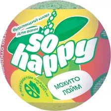 Бомбочка для ванны Лаборатория Катрин So Happy Мохито Лайм Шипучая (120г)
