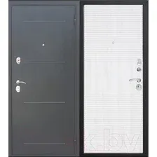 Входная дверь Гарда Муар 10мм Белый ясень (86x205, правая)