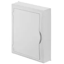 Щит навесной ECO BOX мультимед, TS35+1x МП перф.118x270mm, белая пласт. дверь, белый RAL9003, 434x354x105mm, IP40
