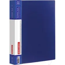 Папка для бумаг Brauberg Contract / 221792 (синий)