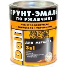 Грунт-эмаль DALI По ржавчине 3 в 1 (2л, белый)