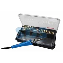 REXANT 12-0183-1 Набор паяльник-выжигатель (19 насадок) ПРОФИ 220V-30 Вт (ZD-972A)