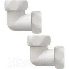 Комплект фитингов для полотенцесушителя Luxon 1"x1" г/г 740SCH1010Ral9016