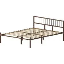 Кровать Домаклево Металика В3 140х190 (коричневый)