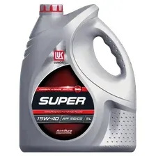Моторное масло LUKOIL Super 19196 15W-40 минеральное 5 л