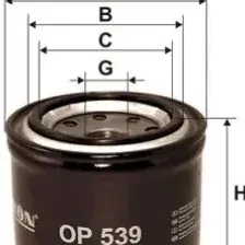 Масляный фильтр FILTRON OP539