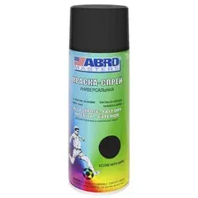 ABRO SP-012 Краска чёрная матовая спрей, 400 мл