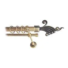 Карниз для штор Lm Decor Кения 023 2р гладкий 25/16мм (антик, 3.6м)