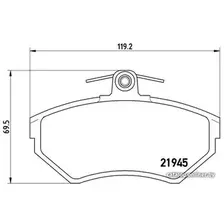 Тормозные колодки Brembo P85042