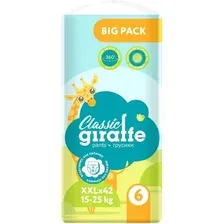 Трусики-подгузники Lovular Giraffe Classic XXL 15-25 кг (42 шт)