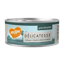 Влажный корм для кошек Мнямс Курица с уткой в нежном желе / 7176106 (70г)