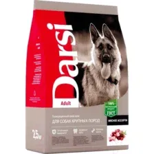 Сухой корм для собак Darsi Adult крупных пород мясное ассорти / 37056 (2.5кг)