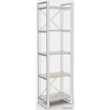 Стеллаж Hype Mebel Стандарт 50x170 (белый/древесина белая)