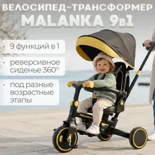 Детский трехколесный велосипед Bubago BG 211-3 Malanka Черный