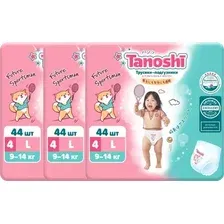 Трусики-подгузники Tanoshi Baby Pants L 9-14 кг (132 шт)