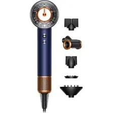 Фен Dyson HD16 Supersonic Nural Straight+Wavy (без кейса, с переходником на евровилку, берлинская лазурь/медный)
