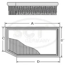 Воздушный фильтр SCT germany SB2291