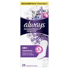 Прокладки ежедневные ALWAYS Duo Незаметная защита, удлиненные, ароматизированные, 28 шт