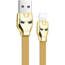 Кабель Hoco U14 Steel man AM-Type-C, золотой, 1.2 м