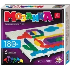 Настольная игра Десятое королевство Детская мозаика пластмассовая 180 элементов [00968]