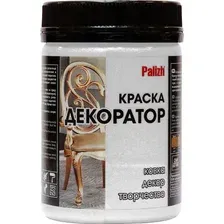 Акриловая краска Palizh Декоратор, серебро перламутр, 250 г