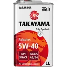 Моторное масло Takayama Adaptec 5W-40 A3/B4 SN/CF 1л