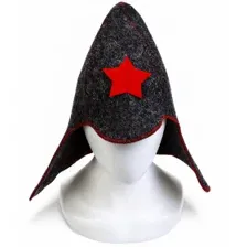 Шапка для бани и сауны «Будёновка», войлок серый 578993
