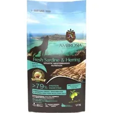 Сухой корм для собак Ambrosia Mediterranean д/щенк. и мол. собак сардина и сельдь / U/AHSH1.5 (1.5кг)
