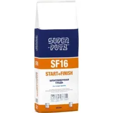 Шпатлевка SUPER-PUTZ SF16 Start+Finish шпатлевочная гладь (5кг)