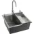 Кухонная мойка Futur FK 5050 Eco Embossing Pop-up Mixer plus (Satin)