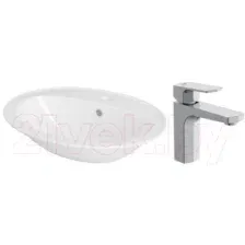Умывальник Cersanit Calla 54 S-UM-Cl/1-w + 63055