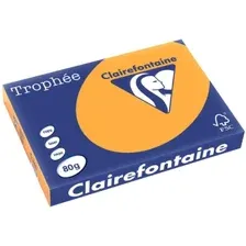 Офисная бумага Clairefontaine Trophee интенсив A4 80г/кв.м 500 л (ярко-оранжевый)
