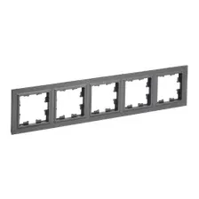 Рамка для выключателей и розеток IEK Brite BR-M52-K53 (графит)