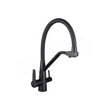Смеситель для кухонной мойки Vieir N15007C под фильтр (черный)