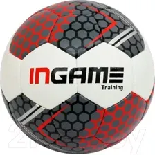Футбольный мяч Ingame Training IFB-129 (белый/красный/серый)
