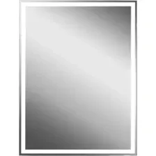 Континент Шкаф с зеркалом Mirror Box Black Led 60х80