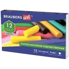 Пастель масляная BRAUBERG 181447 (12 цв.)