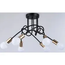 Люстра средней высоты Ambrella light Traditional TR80419/5 BK/GD (черный/золото)
