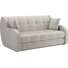Диван Мебель-АРС Аккордеон Барон НПБ 180x200 (бархат бежевый Star Velvet 6 Light Beige)