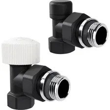 Монтажный комплект для радиатора Royal Thermo Design Угловой 1/2 М30х1.5 / RATVDU11212BL (черный)